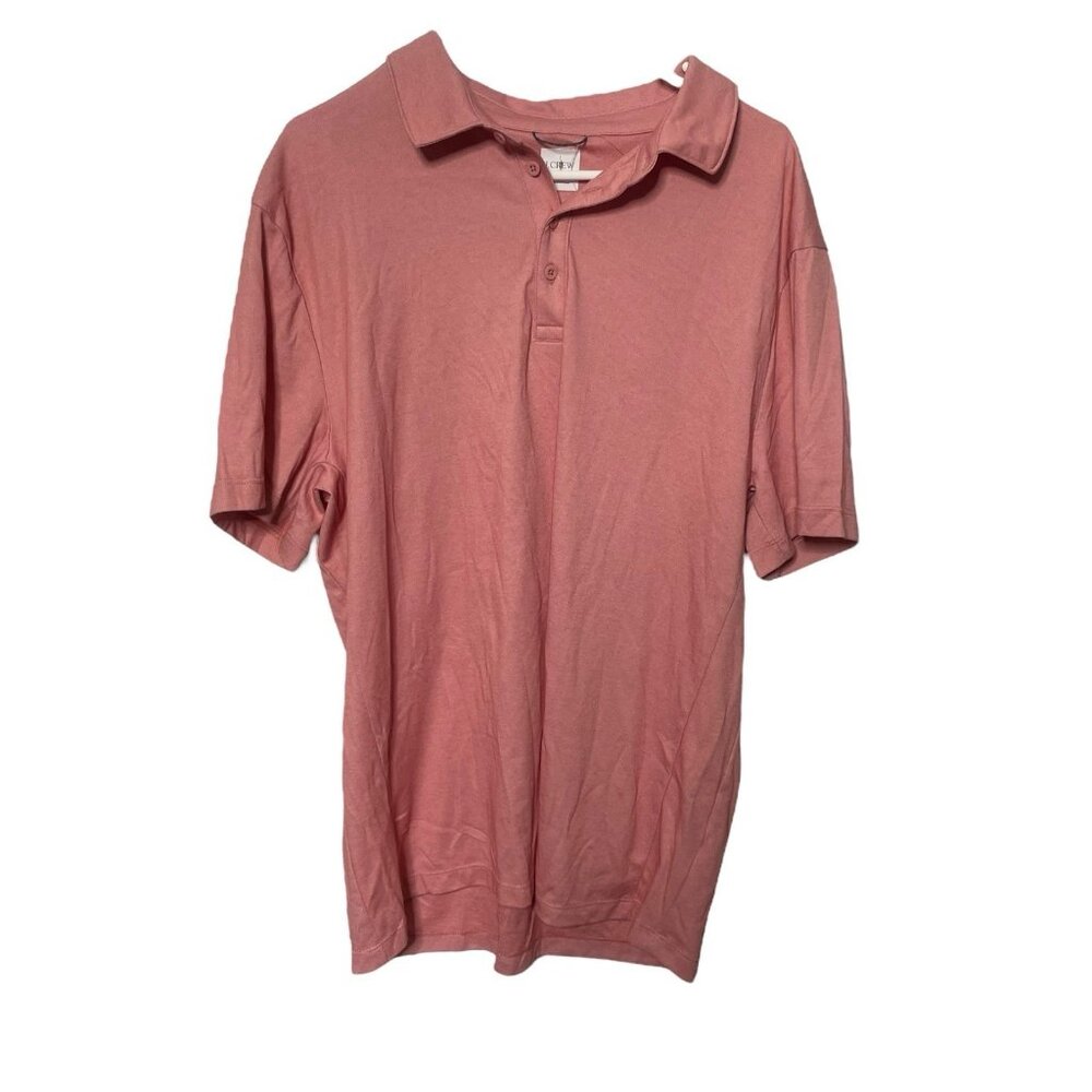 J Crew Polo Shirt Men’s XL Red Performance Short Sleeve Golf Casual New